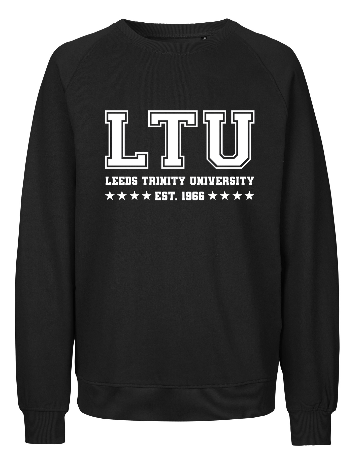 Leeds Trinity Tiger Cotton Black Sweatshirt: LTU Design