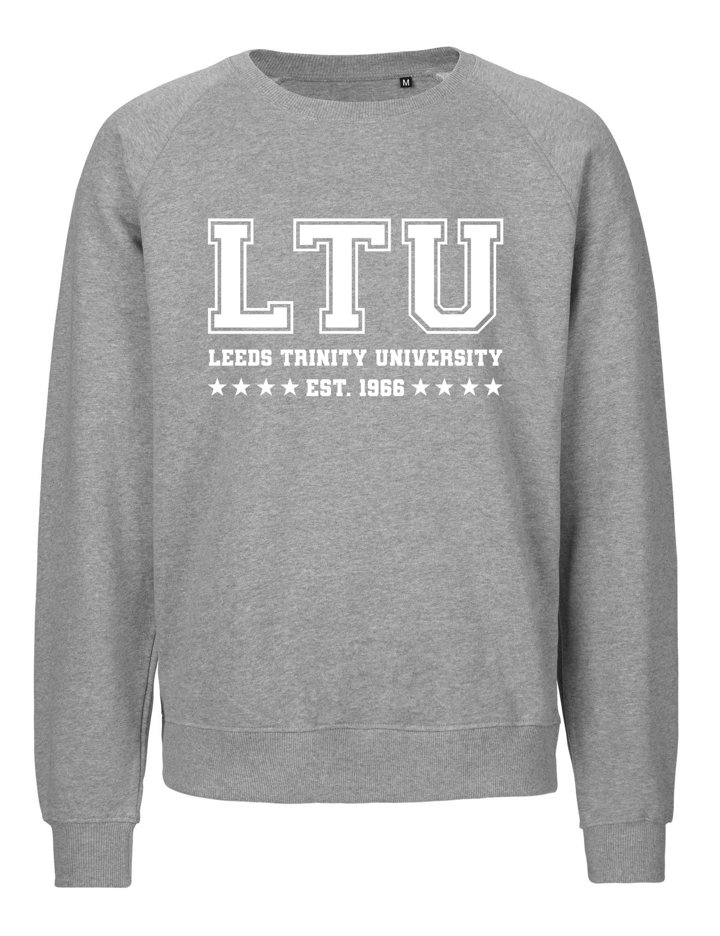 Leeds Trinity Tiger Cotton Grey Sweatshirt: LTU Design