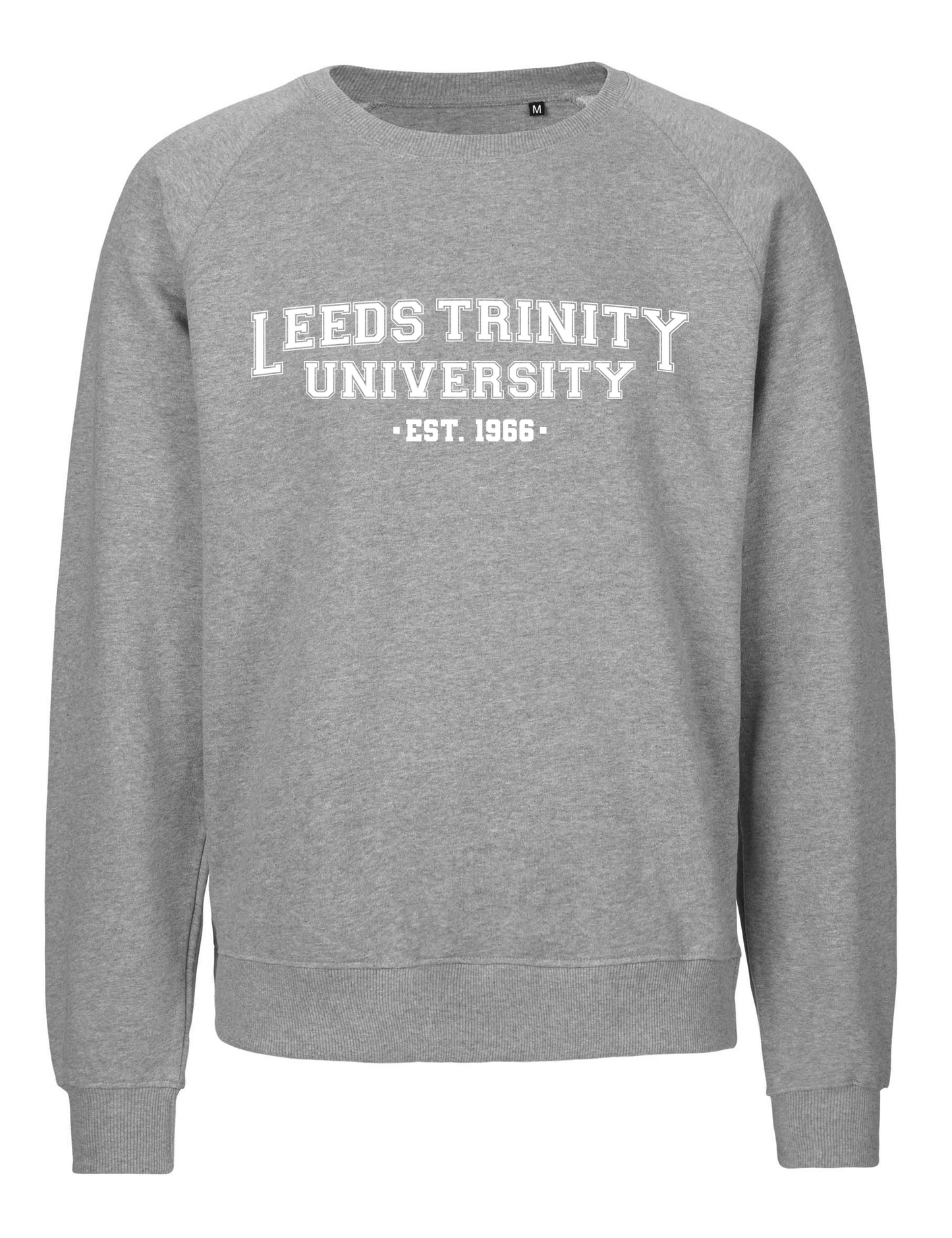 Leeds Trinity Tiger Cotton Grey Sweatshirt: Varsity Design