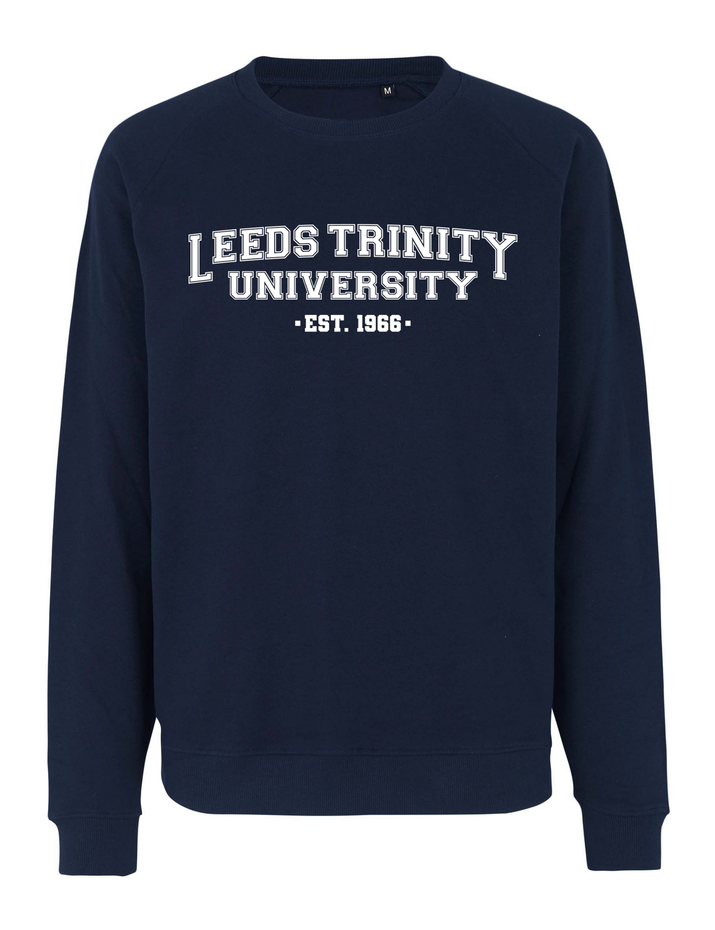 Leeds Trinity Tiger Cotton Navy Sweatshirt: Varsity Design