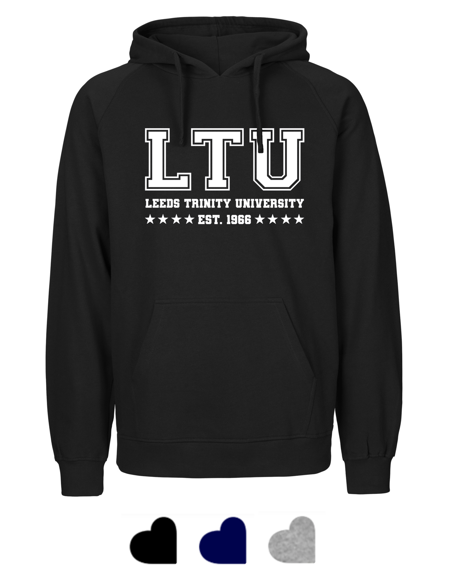 Leeds Trinity Tiger Cotton Hoodie: LTU Design